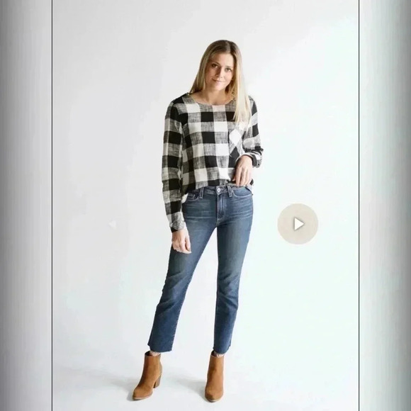 BELLA DAHL BUTTON BACK LINEN PULLOVER Size S - Picture 3 of 7